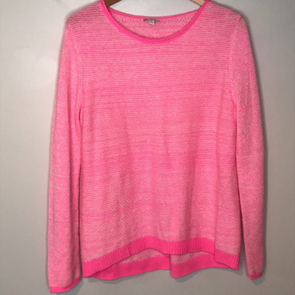 GAP Sweaters - GAP Neon Pink wool blend sweater Large